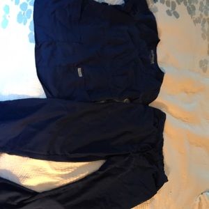 COPY - Midnight blue greys anatomy scrub top and bottom